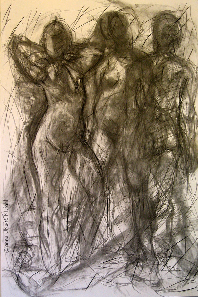 Three Figures by Anne Ukena Kufahl